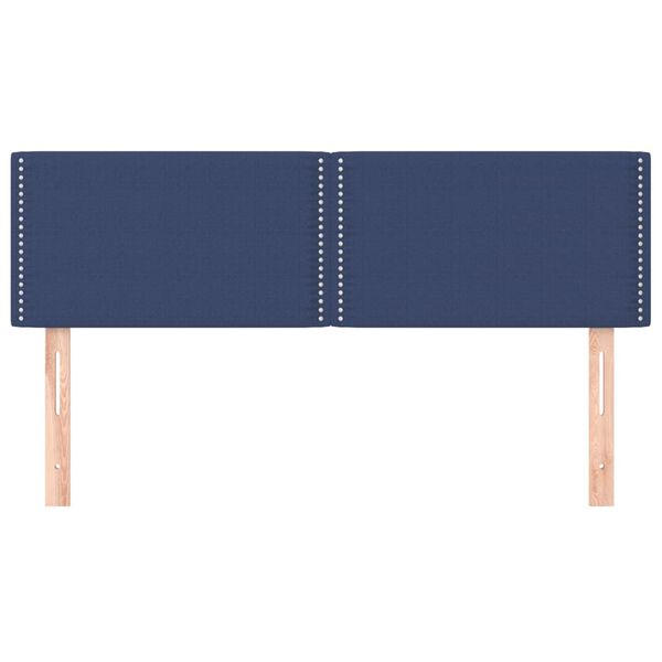 vidaXL Testiera Blu 144x5x78/88 cm in Tessuto