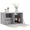 vidaXL Mobile a Parete Grigio Sonoma 60x36,5x35cm in Legno Multistrato