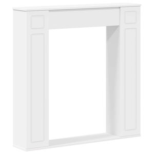 vidaXL Cornice per camino Bianco 100 x 20 x 100 cm