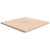 vidaXL Piano Tavolo Quadrato 70x70x2,5 cm Massello Rovere Non Trattato