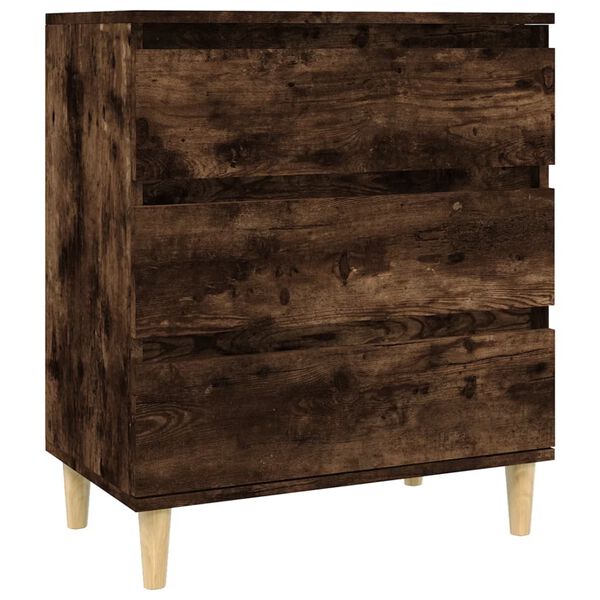 vidaXL Credenza Rovere Fumo 60x35x70 cm in Legno Multistrato