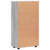 vidaXL Credenza con porta FLORIN Grigio Sonoma 55,5 x 29 x 103 cm