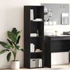 vidaXL Libreria Rovere Nero 40 x 30 x 152 cm Legno multistrato