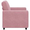 vidaXL Divano Sedia Rosa 100x77x82 cm Velluto