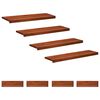 vidaXL Tappeti per scale 8 pz 90 x 25 x 2 cm Marrone