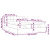 vidaXL Struttura Letto Pouf con Materassi 160x200 cm in Velluto