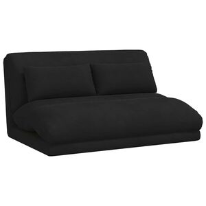 vidaXL Sedia a pavimento regolabile Nero Velluto