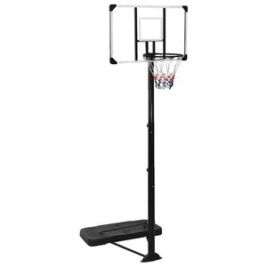 vidaXL Supporto per Pallacanestro Trasparente 256-361 cm Policarbonato