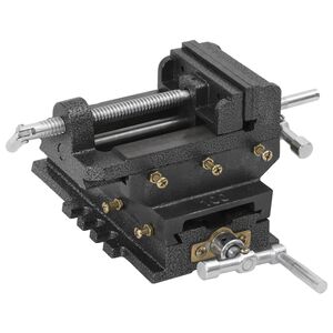 vidaXL Morsa Manuale con Slitta Trasversale per Trapano a Colonna 78mm