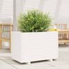 vidaXL Fioriera da Giardino Bianca 70x40x49,5cm Legno Massello di Pino