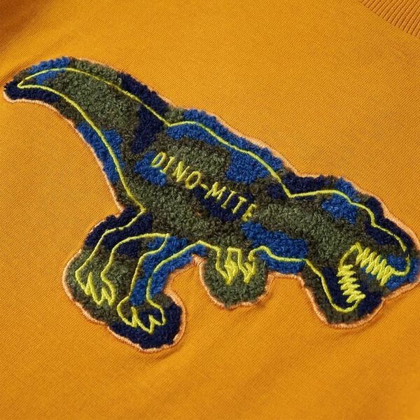 Maglietta da Bambina a Maniche Lunghe Ocra 104