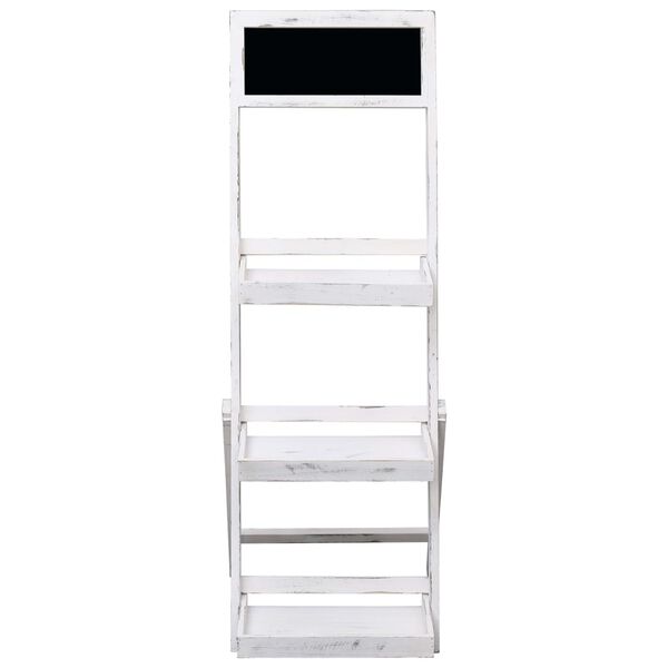 vidaXL Espositore con Lavagna Bianco 42x40x120 cm in Legno