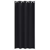 vidaXL Tende Blackout con Anelli 2 pcs Nero 225 x 140 cm Poliestere