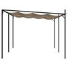 vidaXL Gazebo con Tetto Retrattile 600x300x233 cm Grigio Talpa