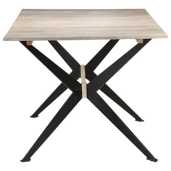 vidaXL Tavolo da Pranzo 180x90x76 cm in Legno Massello di Mango