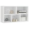 vidaXL Libreria/Credenza Bianco Lucido 50x25x80 cm Legno Multistrato