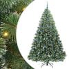 vidaXL Albero di Natale artificiale con 300 LED Verde 210 cm PE e PVC