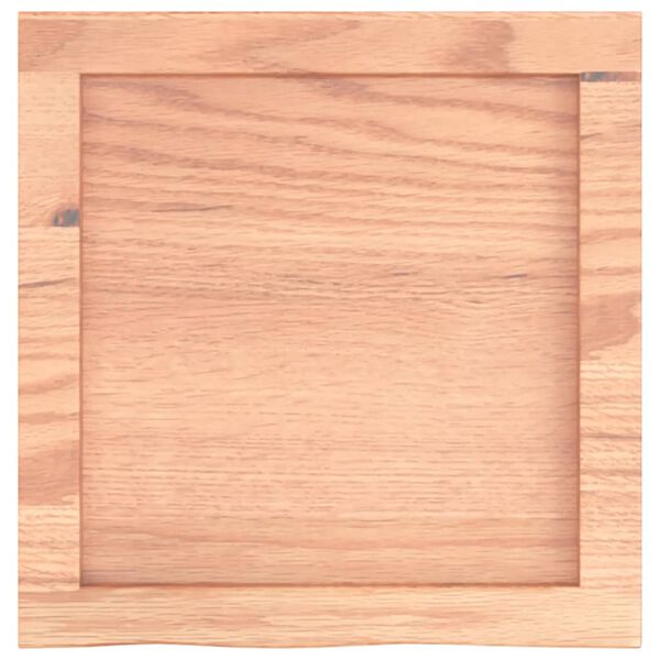 vidaXL Piano Bagno Marrone 40x40x(2-6) cm Legno Massello Trattato