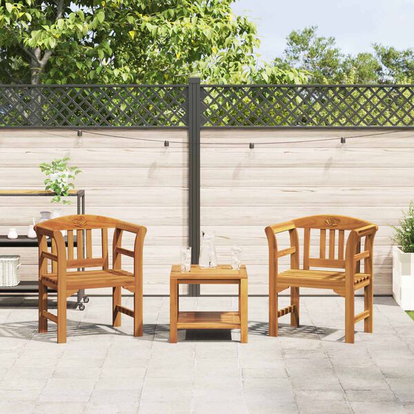 vidaXL Panchina Rosa Naturale 68,5 x 46 x 82,5 cm