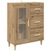 vidaXL Credenza Rovere artigianale 69,5 x 34 x 90 cm
