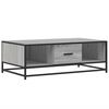 vidaXL Tavolino Grigio Sonoma 100x57x35 cm Legno Multistrato e Metallo