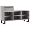 vidaXL Scarpiera Grigio Sonoma 102x36x60 cm in Legno Multistrato