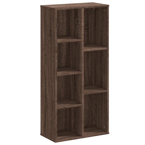 vidaXL Libreria Rovere Marrone 50x25x105 cm in Legno Multistrato