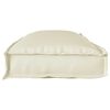 vidaXL Cuscino Crema 110 x 40 x 8 cm Tessuto Oxford
