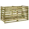 vidaXL Compostiera a Stecche Pino Impregnato 180x90x90 cm