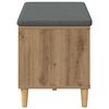 vidaXL Panca per ingresso con porta Rovere artigianale 80 x 38 x 46 cm