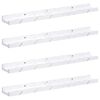 vidaXL Scaffale da parete 4 pcs Marmo Bianco 60 x 9 x 3 cm