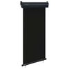 vidaXL Tendalino Laterale per Balcone 105x250 cm Nero