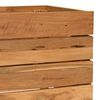 vidaXL Letto Rialzato 50x40x38 cm Legno di Teak di Recupero e Acciaio