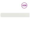 vidaXL Bordura per Prato 30 pz 15 x 103 cm Acciaio Bianco