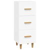 vidaXL Credenza Bianca 34,5x34x90 cm in Legno Multistrato