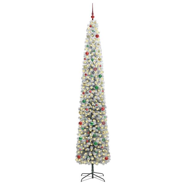vidaXL Albero di Natale artificiale con 300 LED Verde 270 cm