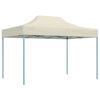 vidaXL Gazebo Professionale Pieghevole 3x4m Acciaio Crema