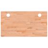 vidaXL Piano Scrivania 110x60x2,5 cm in Legno Massello di Faggio