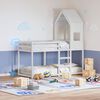 vidaXL Tetto per Letto Bambini Bianco 55x99x139,5 Legno Massello Pino