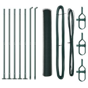 vidaXL Palo della recinzione Verde