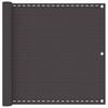 vidaXL Schermo da balcone Antracite 120 x 800 cm HDPE e alluminio