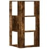 vidaXL Libreria Angolare 3Ripiani Rovere Fumo 50x50x102 cm Multistrato