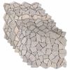 vidaXL Piastrelle Mosaico Crema 30 x 30 cm Marmo