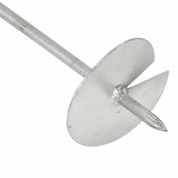 vidaXL Ancoraggi a Terra 6 pz 10x60 cm in Metallo Zincato