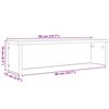 vidaXL Scaffali da Cucina Impilabili 2 pz Rovere Sonoma 50x15x16 cm