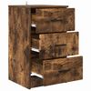 vidaXL Armadio da Notte Rovere fumo 38 x 38 x 66 cm Legno multistrato