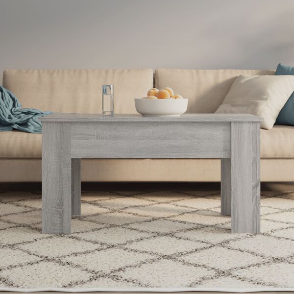 vidaXL Tavolino da Salotto Grigio Sonoma 101x49x52cm Legno Multistrato