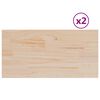 vidaXL Piani Tavolo 2 pz 60x30x2,5 cm Rettangolare Legno Massello Pino