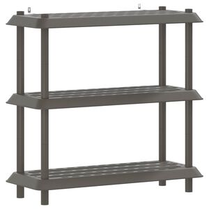 vidaXL Unit&agrave; di scaffalatura 3 livelli 100 x 40 x 96 cm PP