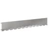 vidaXL Bordura per Prato 30 pz 102 x 15 x 4 cm Acciaio Argento